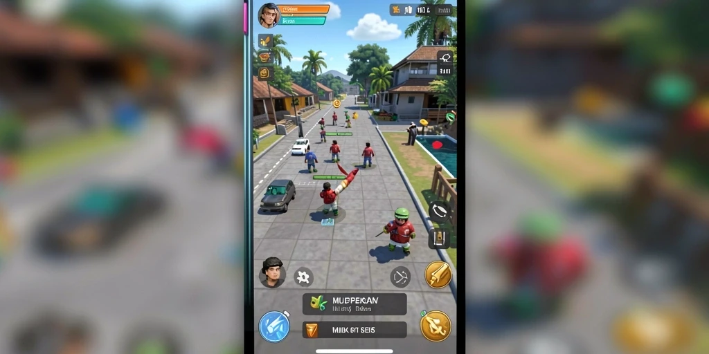 Tampilan game yang menarik dan penuh warna.