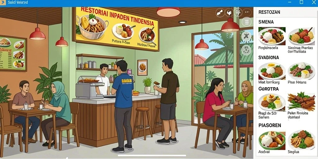 Tampilan awal aplikasi FORWIN77 yang menarik.