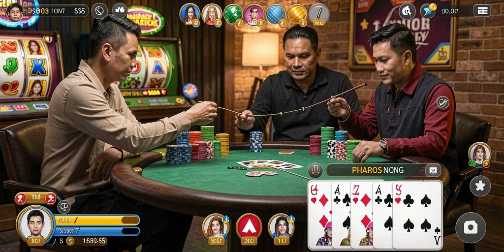 Screenshot menunjukkan grafis yang memukau dan detail karakter.