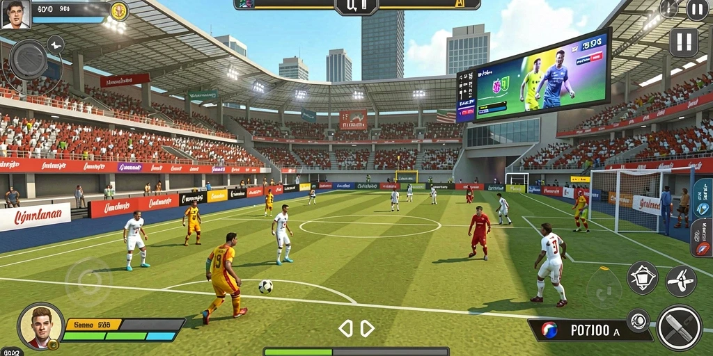 Tampilan permainan dengan grafis yang menarik.