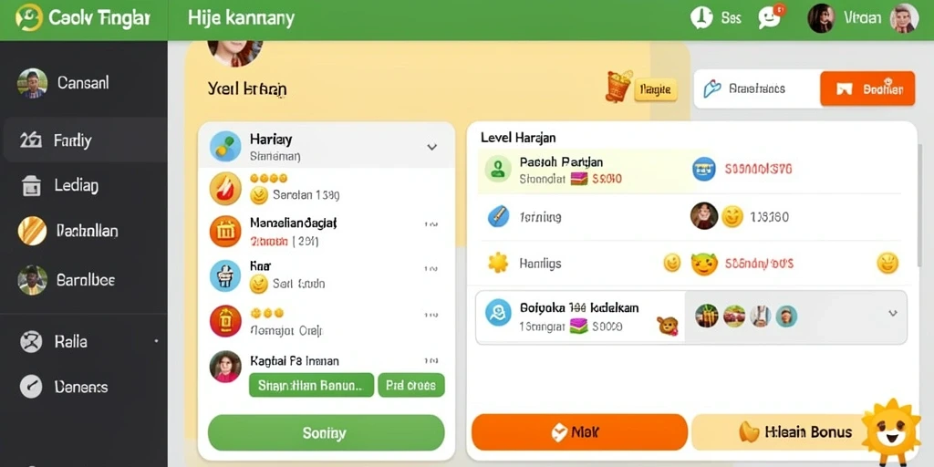 Tampilan permainan slot yang menarik dan berwarna.