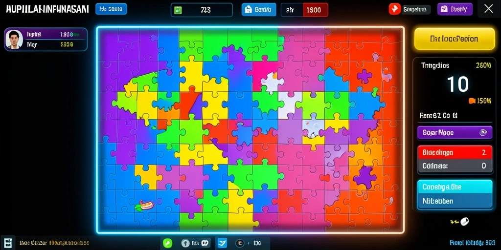 Visual game yang menawan dan penuh warna.