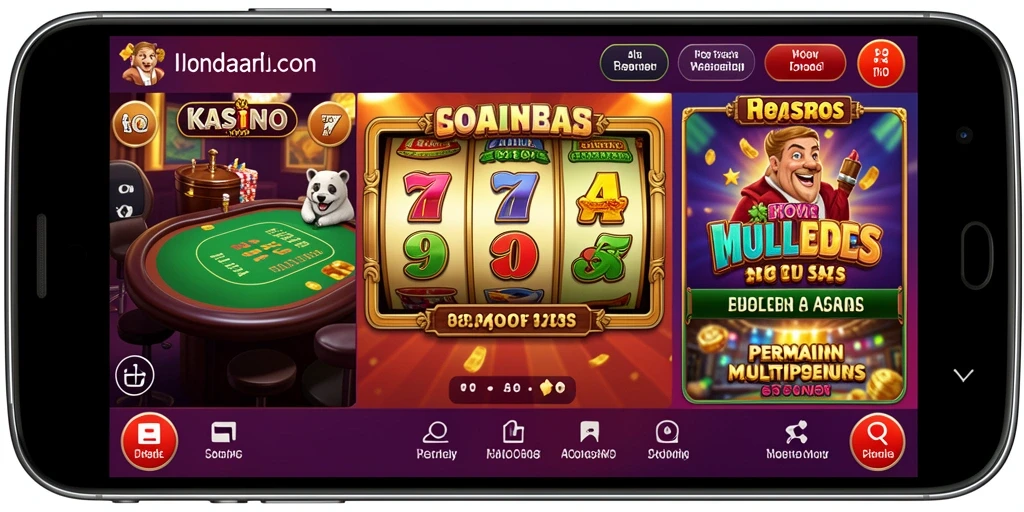 Tampilan antarmuka utama game PP7.