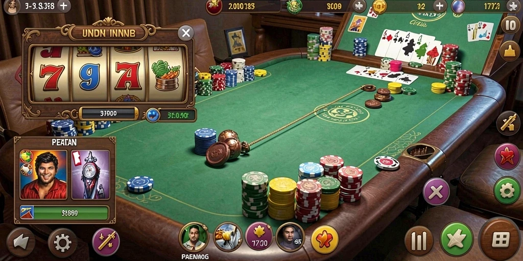 Screenshot menunjukkan tampilan utama permainan slot.