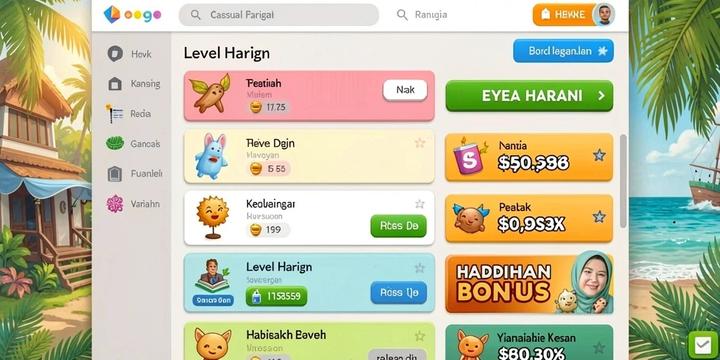 Tampilan antarmuka yang sederhana dan menarik.