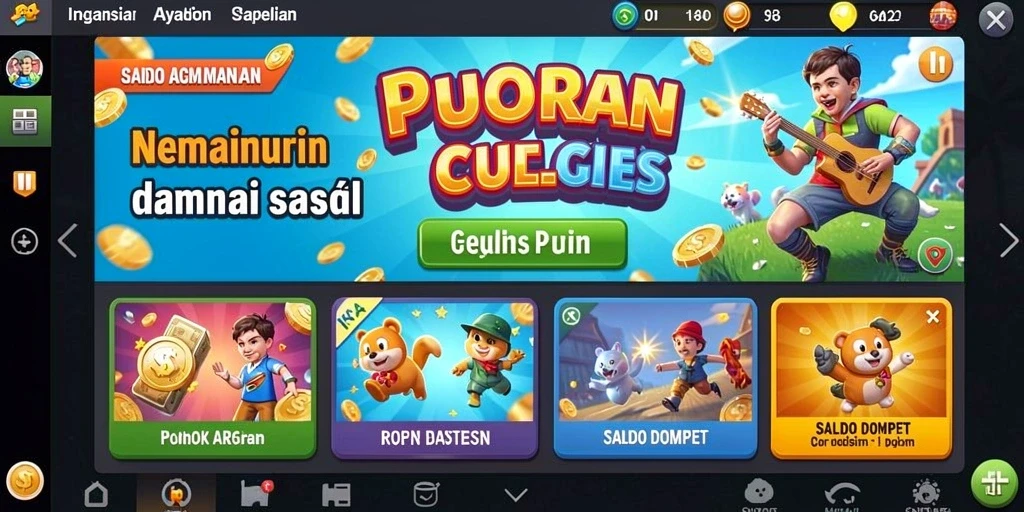 Screenshot menampilkan tampilan antarmuka permainan yang menarik.